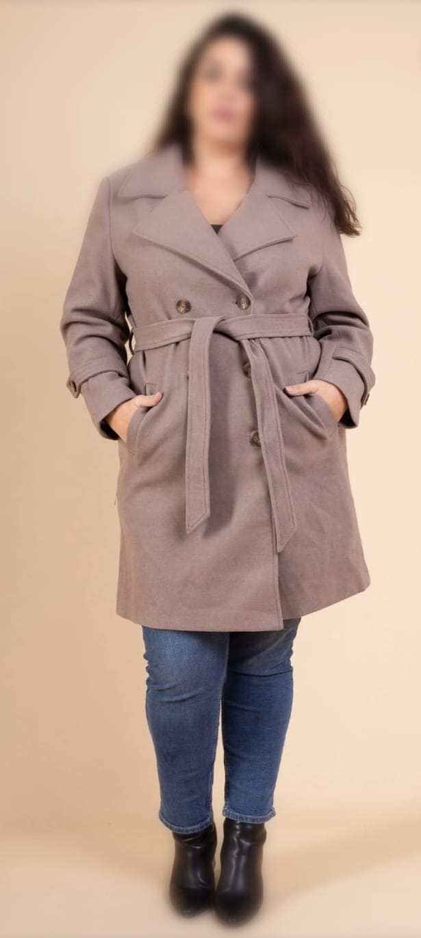 Trench chaud marron glacé