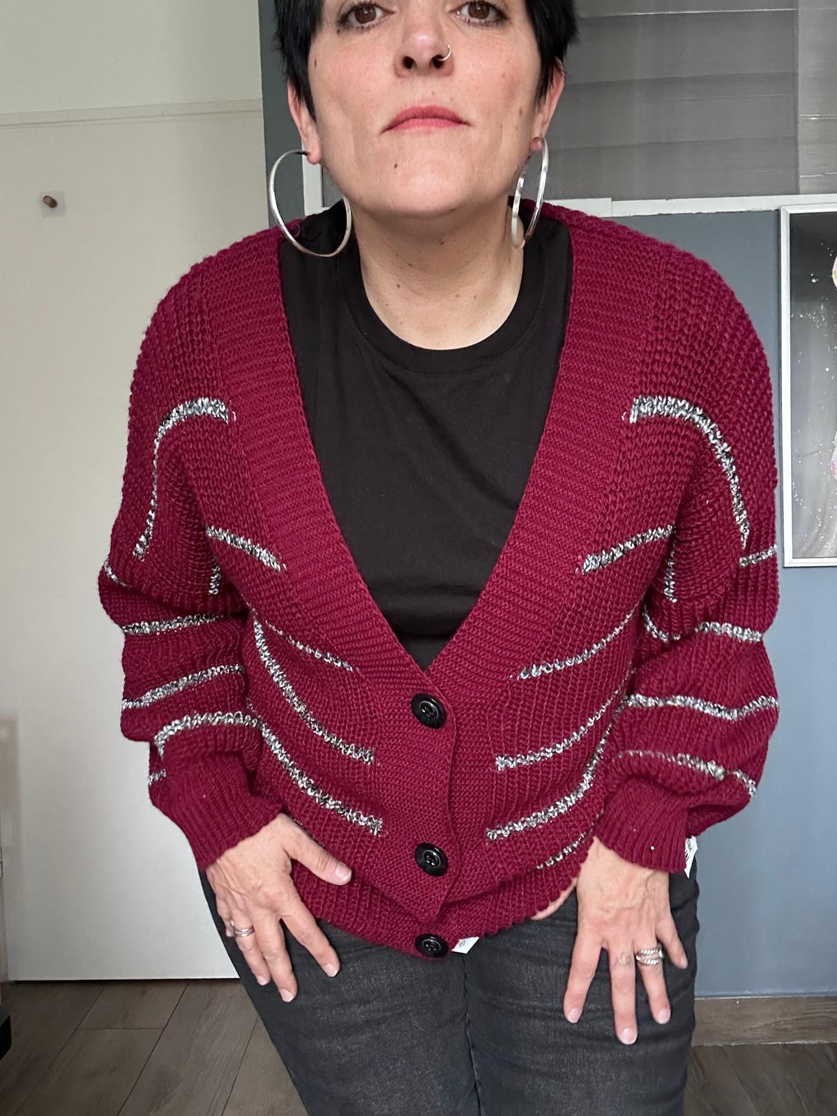 Gilet à rayures