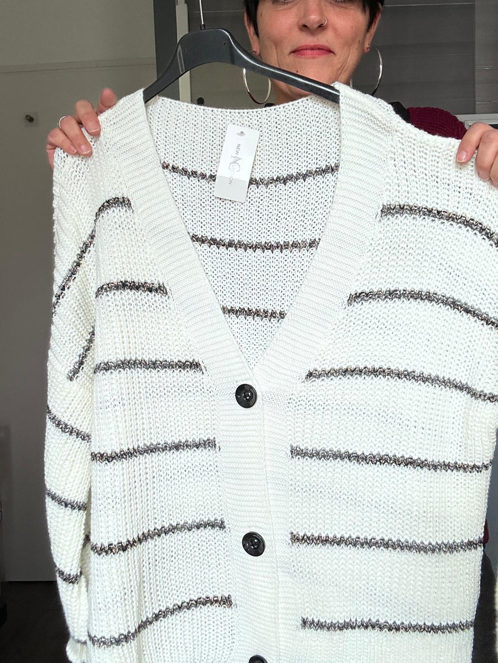 Gilet à rayures