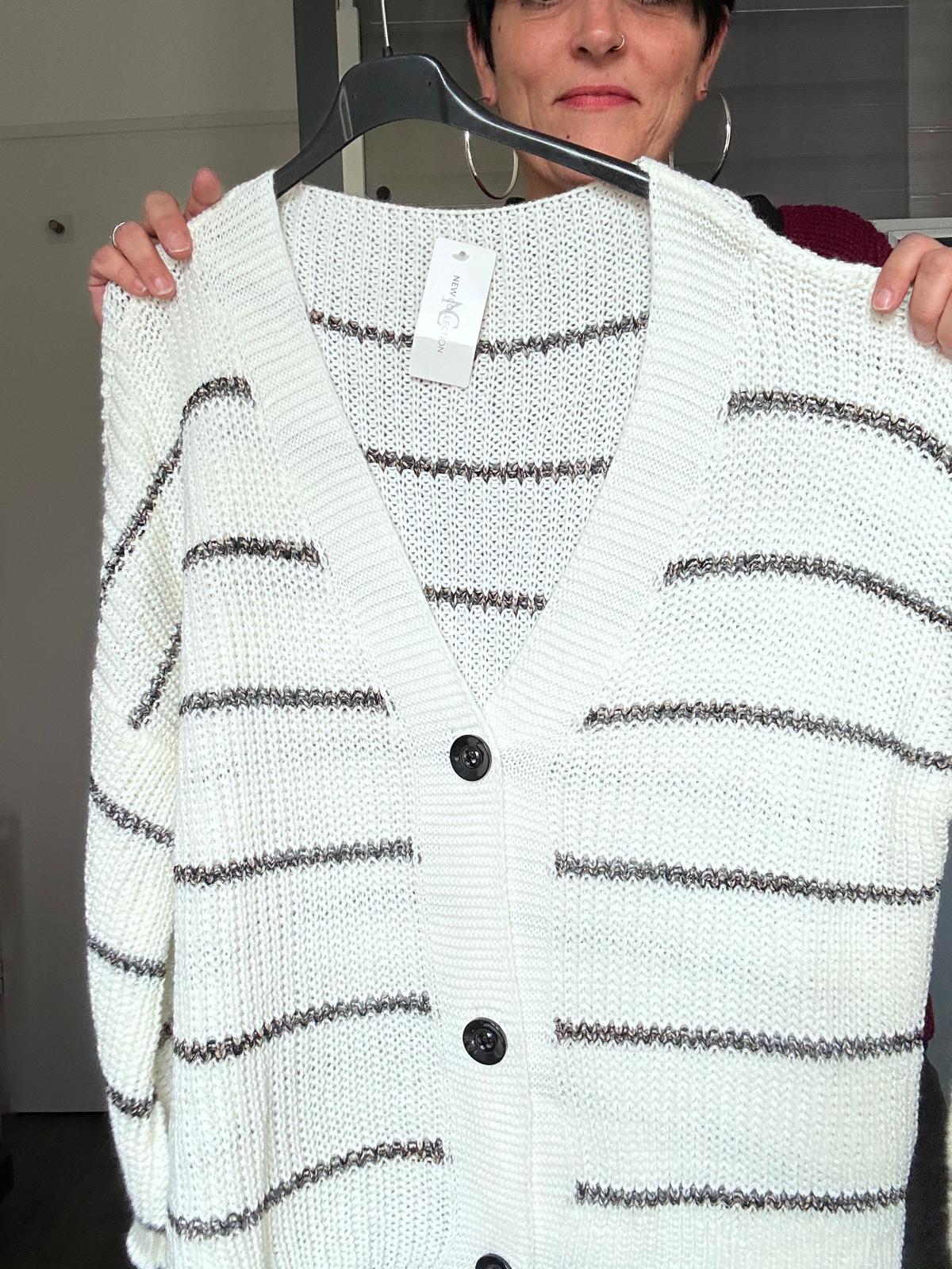 Gilet à rayures