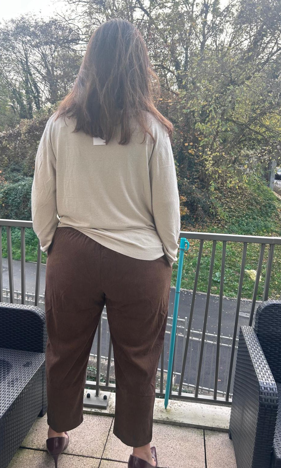Pantalon velours côtelé