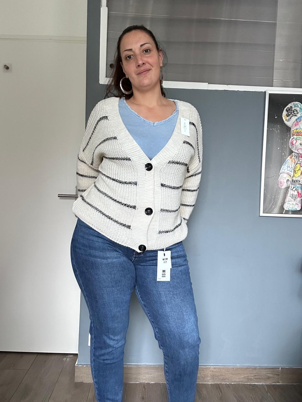 Gilet à rayures