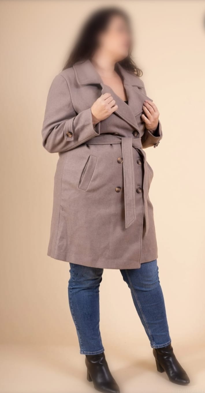 Trench chaud marron glacé