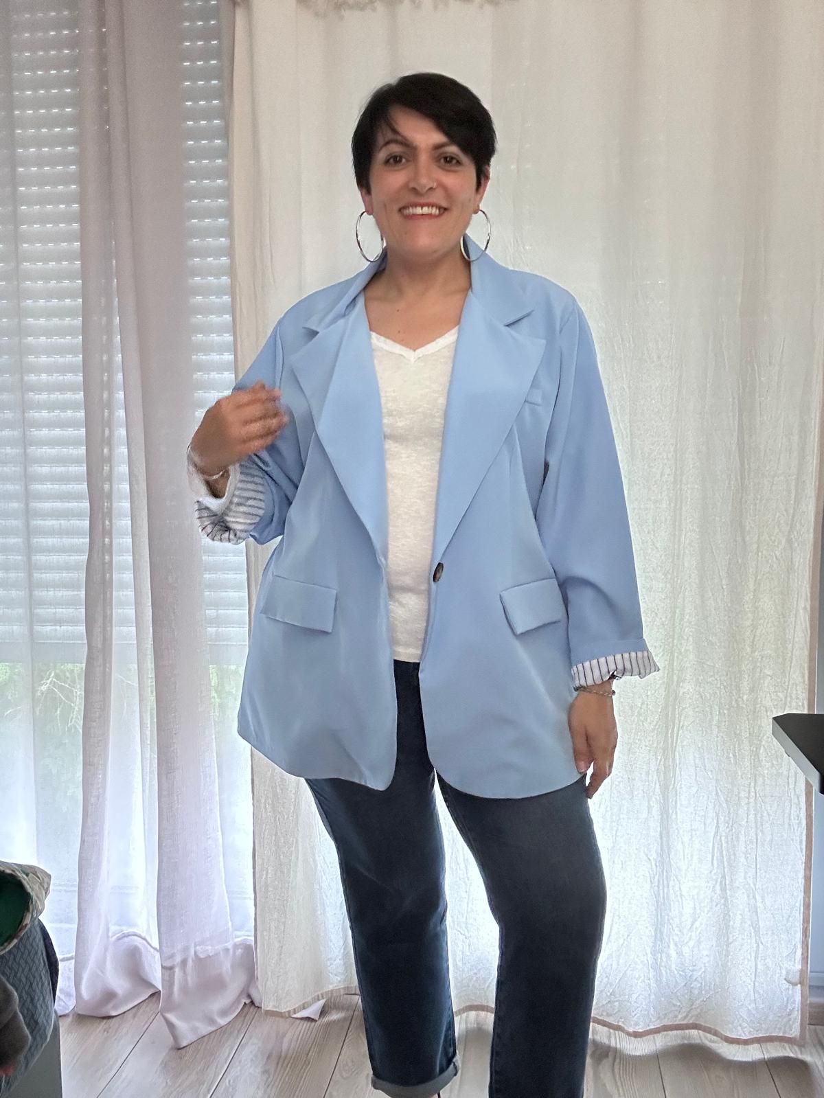 Blazer bleu ciel