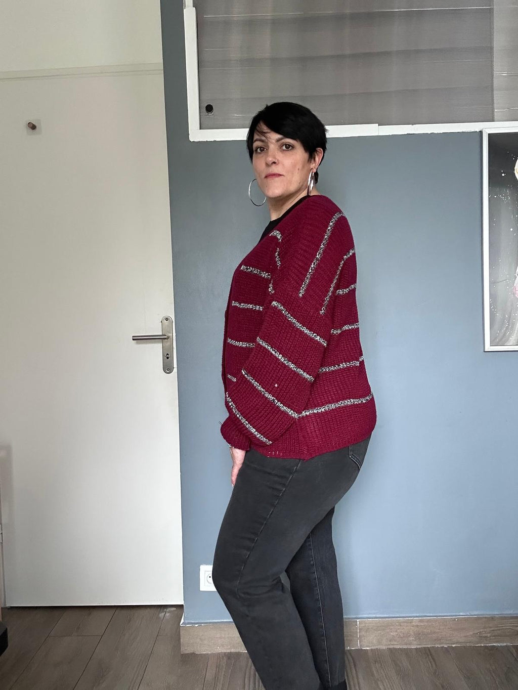 Gilet à rayures