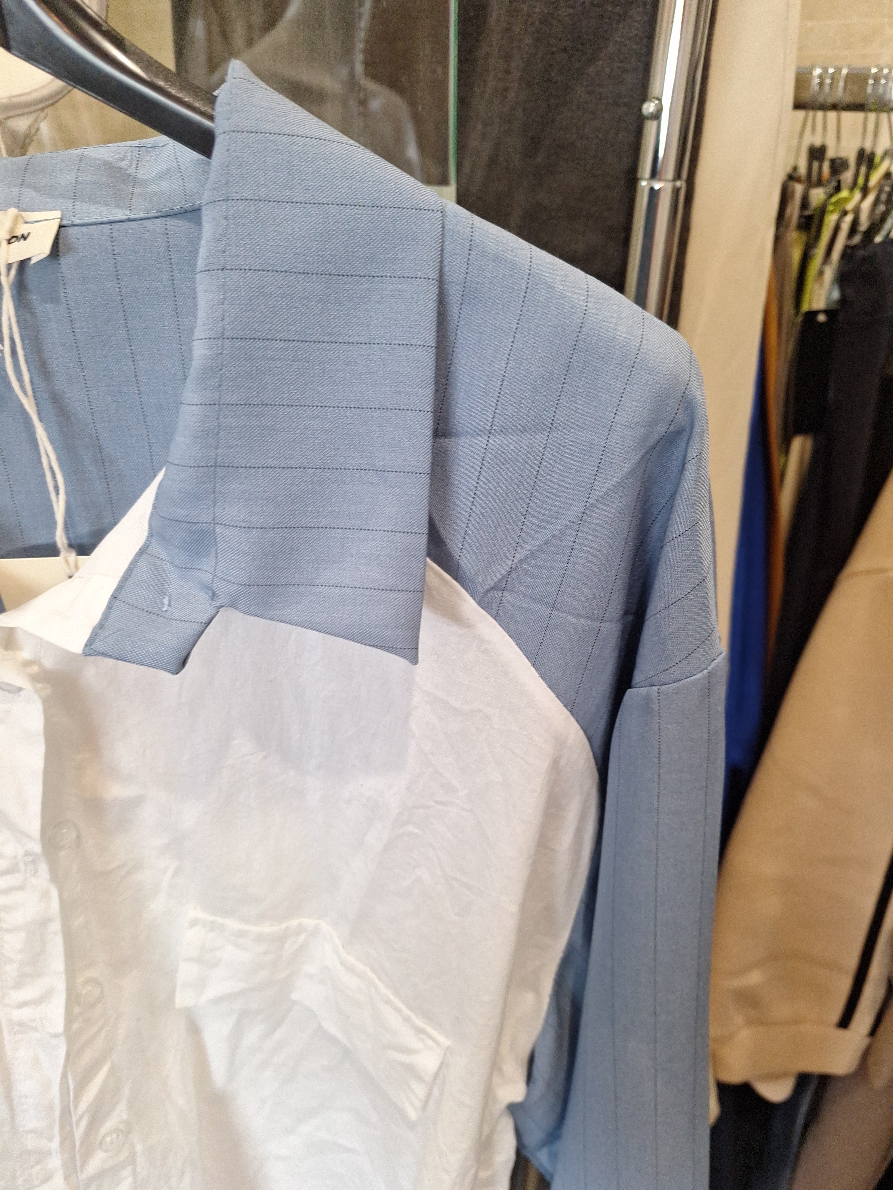 Chemise bi color