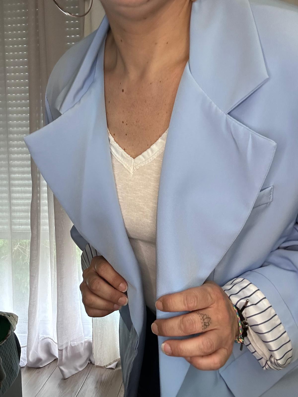 Blazer bleu ciel