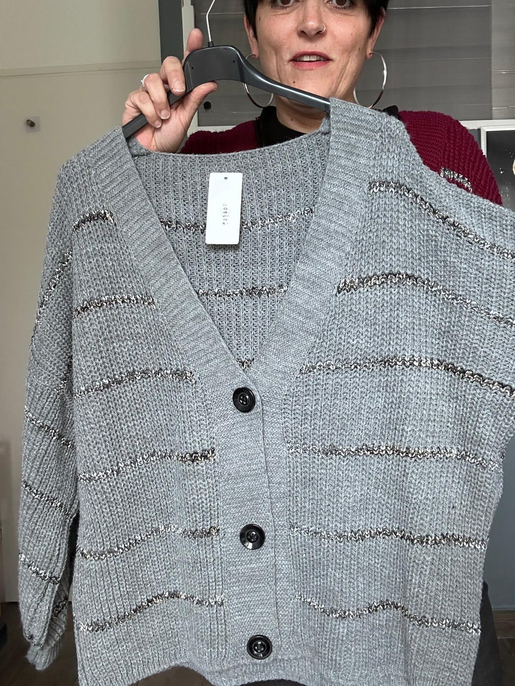 Gilet à rayures
