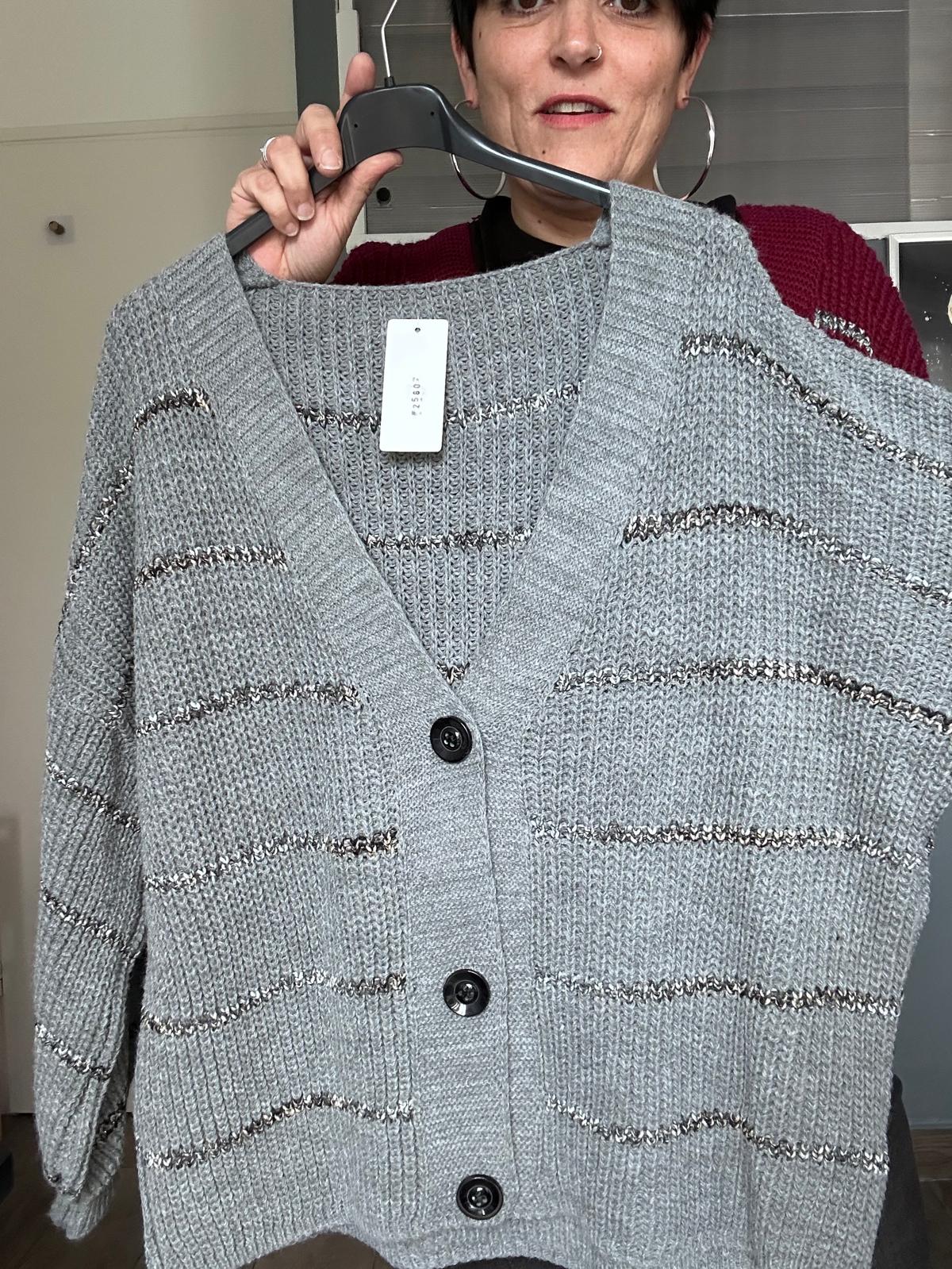 Gilet à rayures