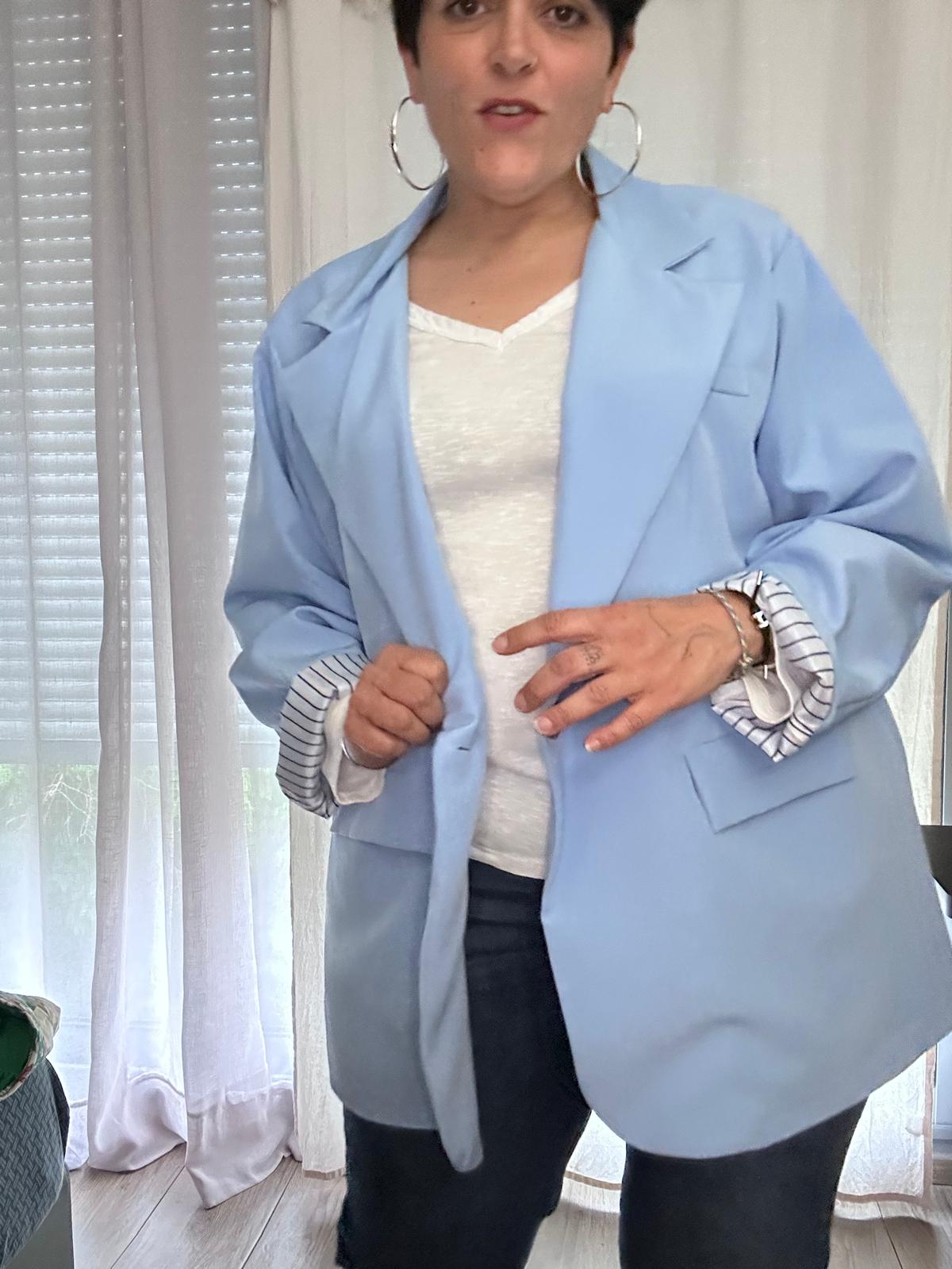 Blazer bleu ciel